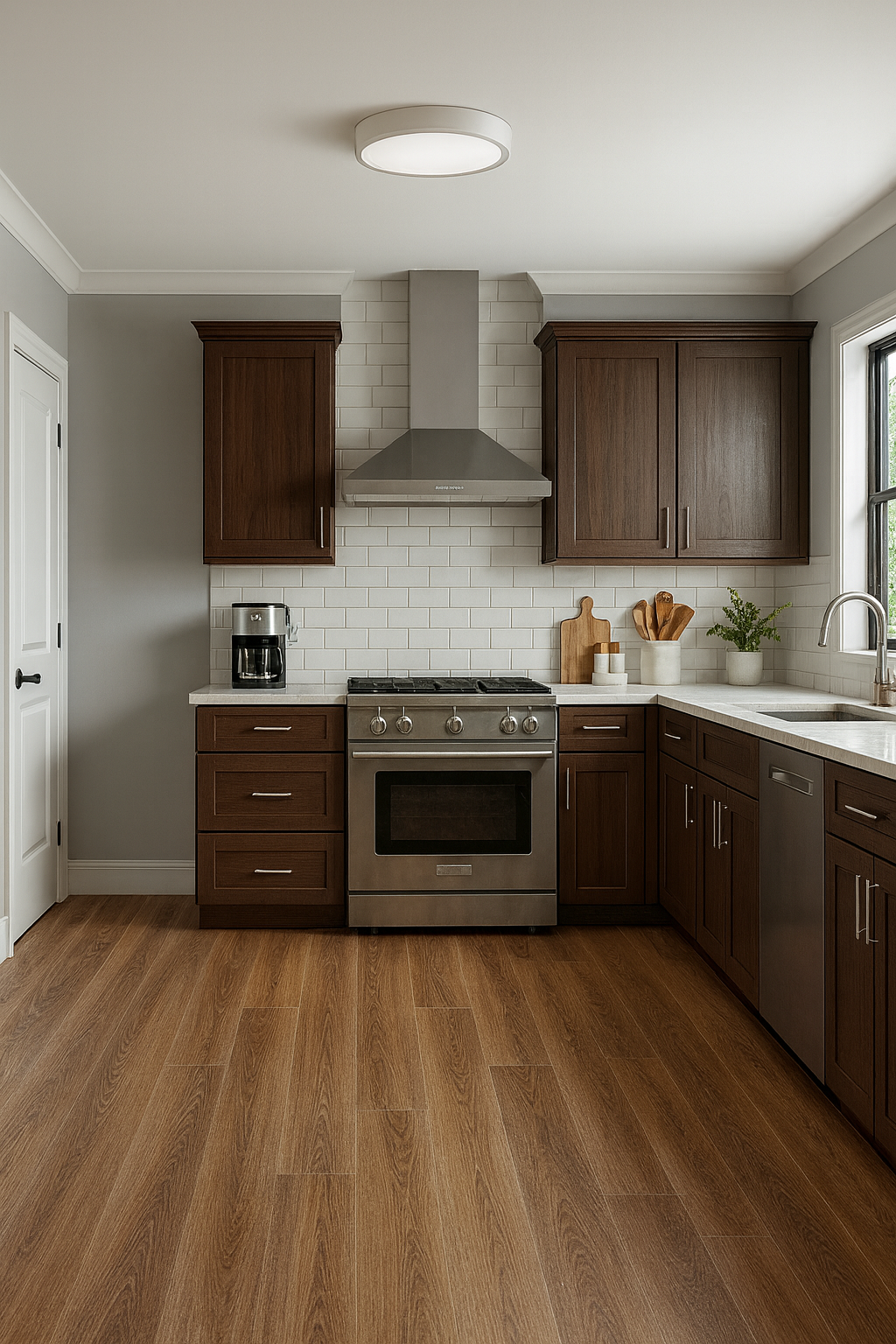 Suelo vinílico NPFloors 468B PVC Dry Back Nogal 3mm