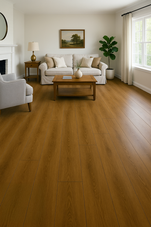 Muestra - Suelo vinílico NPFloors 468B PVC Dry Back Nogal 2mm