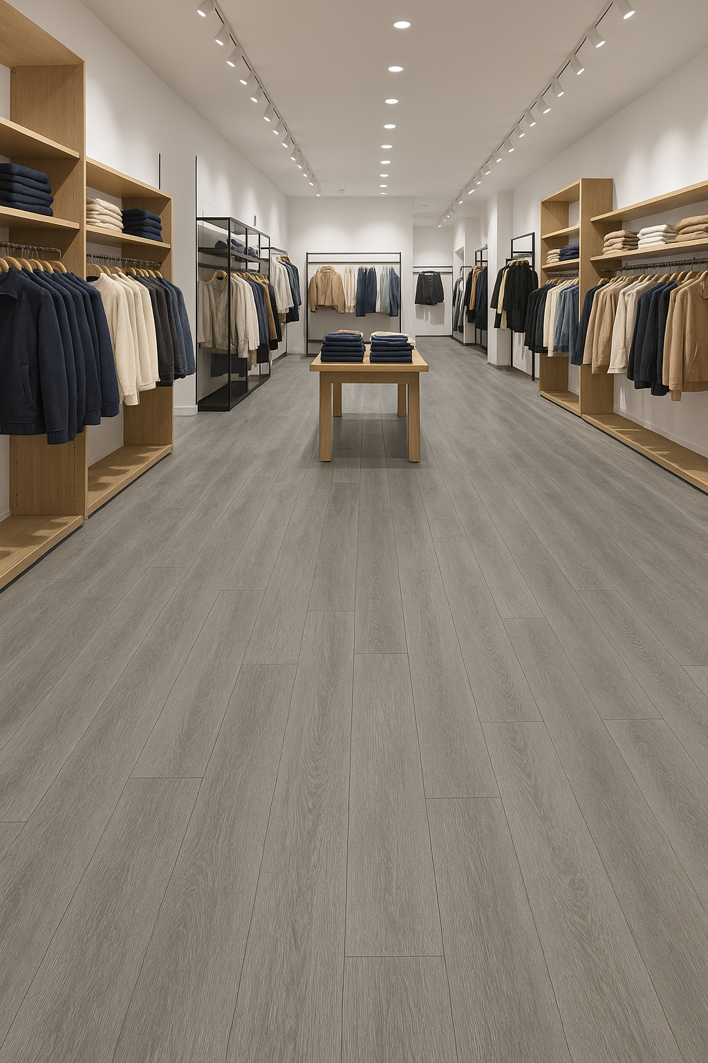 Suelo vinílico NPFloors 5027 PVC Click Ceniza 6mm